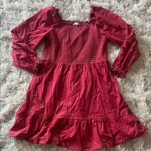 Time and Tru Burgundy Casual Dress